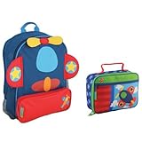 Stephen Joseph Boys Sidekick Airplane Backpack and Lunch Box for Kids [並行輸入品]