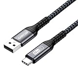 GHNTJAP USB Type C ケーブル 1M USB3.1 Gen2 10Gbps データ転送 60W 急速充電 Android Auto対応 高耐久ナイロン Galaxy/Xperia/MacBook その他USB-C機器対応