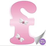 壁文字ピンクBumble Bee文字ステッカーアルファベット初期ビニールステッカー子供デカール子供ルーム装飾赤ちゃん保育園女の子寝室デコレーションChilds名PersonalizedデカールBumb