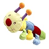 monkeyjack Cuddly Baby Caterpillar Plush Toy with Whistle with Rattle for Playmat