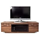 タンスのゲン 【完成品】 日本製 テレビ台 幅150cm 無垢材使用 ZEUS -ゼウス- 大川家具 国産 木製 150 テレビボード TV台 ウォールナット 36800002 WN