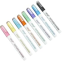 Amazon.co.jp: NXowzf アウトラインペン 8色セット 描画 輪郭