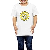 ファッション ボーイとガール サニー スマイル ポスター Ｔシャツ 体に合う White Size 4 Toddler
