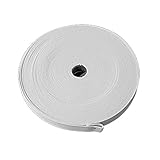 uxcell　スプールリール　ホワイト弾性　ニットテープバンド