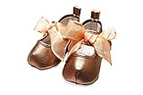 (レアペペ) Leapepe ファーストシューズ KOBE RIBBON リボン ベビーシューズ 20-0003 (12cm, PINKGOLD(ピンクゴールド))