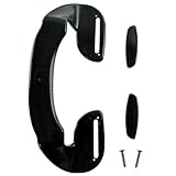 spares2go調節可能人間工学ドアハンドルfor Indesit冷蔵庫冷凍庫190 mm ブラック 53-UN-57