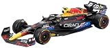 Bburago 1/43 オラクル レッドブル レーシング RB19 (2023) No.11 S.ペレス アメリカGP (オースティン)カラー ドライバー付 クリアケース/ベース仕様 完成品