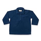 Larkwood赤ちゃん/小児用 首元ジッパー付マイクロフリースジャケット (1歳半~２歳) (ネイビー)