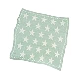 [ベアフットドリームス] BAREFOOT DREAMS #531 コージーチックドリームレシービングブランケット AQU/WHT-STARS [並行輸入品]