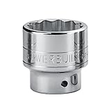 Powerbuilt 641769 1 Dr. 12 Pt. SAE Standard Socket, 1-7/8 by Powerbuilt