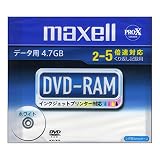 maxell データ用DVD-RAM 2-5速 容量4.7GB 1枚パック1枚ずつプラケース入 DRM47PWC.S1P A