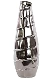 Urban Trends Collection 11417 Ceramic Vase Silver