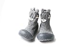 BEATON JAPAN ベビーフィート ファーストシューズ ベビーシューズ baby feet 男の子 女の子 贈り物 靴下 おまけ付き 12.5cm くまグレー)