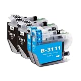 LC3111 ブラザーbrother用互換インクカートリッジLC3111BKブラック2本 LC3111Cシアン2本 合計4本 対応機種：DCP-J582N J982N-W/B J978N-W/B J972N J973N-W/B J572N J577N J903N J893N J898N J998DN J998DWN J738DN J738DWN J981N