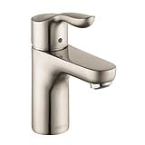 Hansgrohe 04167820 Solaris E Single-Hole Faucet, Brushed Nickel [並行輸入品]