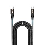 LIMETA USB-C ケーブル 100W 急速充電器 type-c ケーブル 内蔵 データ転送 高耐久ナイロン編み 絡まらず設計 iPhone 16/15、Galaxy、Sony、Switch、MacBook、iPad、Pixel対応 (1.2m/1本 ブラック)