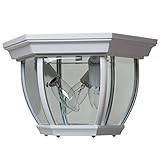 BOSTON HARBOR BRT-BPO2003-WH Bevel Glass Porch Light, White [並行輸入品]
