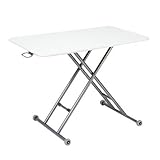 テーブル 昇降 らくらく昇降式フリーテーブル ホワイト