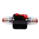 自動遮断器 回路遮断器 ブレーカーボックス リセット ヒューズホルダー 過電流防止 車用 12V〜24V 40A 簡単にリセット