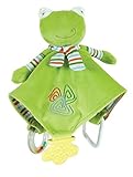 Stephan Baby Ultra Soft Plush Chewbie Activity Toy and Teething Blankie, Fred the Frog, Green by Ste