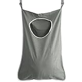 Junda Household Hanging洗濯籠バッグをドアのポータブル耐久性オックスフォード布リサイクルバッグバスタオルバスケット収集/Kids Toy Organizer グレー Junda-