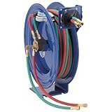Coxreels EZ-SHWT-150 Safety Series Dual Hose Spring Rewind Hose Reel with "T" grade hose: 1/4" I.D.,
