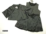 アルチザン ARTISAN 可愛い ボレロ & ワンピース セットアップ 80cm 90cm/黒 結婚式・披露宴・パーティにも フォーマル キッズ セットアップ 女の子 80（cm）