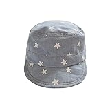 (よキーよ)Yokeeyoベビー用ハット 小さい軍帽　星の模様　水玉プリント　赤ちゃんキャップ アウトドアハット 男の子　女の子　男女児　子供 UVカット 日よけ止め 日焼け防止