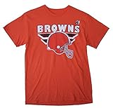 Cleveland Browns大人用サイズ2 x - large 2 x lヘルメットロゴシャツ – XXLオレンジ