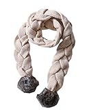 (ラボーグ)La Vogue ニット マフラー ネックウォーマー キッズ 女の子 男の子 春秋冬 ケーブル編み 防寒 可愛い ストール おしゃれ 毛玉