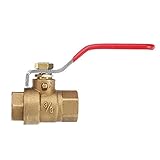 ILS - DN10 3/8 Inch Female Straight Full Brass Ball Valve Water Diverter Adapter