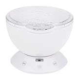 awakingdemiリモートコントロールOcean Sea Waves LEDプロジェクタナイトライト、音楽ボックス装飾で子供用部屋寝室リビングルーム ホワイト Awakingdemi