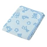 東京西川 ノルディックトイズ綿毛布 85×115㎝ ブルー LCH0709303-B