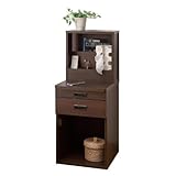 SHIRAI よりそい  ベットサイドキャビネット(1口コンセント付き)完成品 YRS-9540H