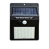 センサーライト ソーラーライト 人感 30LED 防水 屋外自動点灯 シングルモード 外灯 太陽光発電 2個