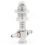 uxcell　真空カップレベルコンペンセーター　シルバートーン　金属素材　12mmのオス系　8mmのストローク