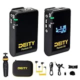 Deity Pocket Wireless 2.4GHzワイヤレスマイクシステム スマホクリップと三脚同梱 1台送信機・1台受信機セット 回
