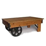 トロリーテーブル インダストリアル コーヒーテーブル 西海岸 インテリア家具 木製 センターテーブル 収納付