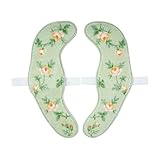 カキウチ(Kakiuchi) 便座カバー グリーン 縦40.5×横13cm ふんわリッチ ローズ トイレ カバー