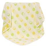 MIUSE　６重　ガーゼケット　ベビーブランケット　毛布　ベビーケット　乳児から保育園・幼稚園まで長く使える タオル　１００％綿　通気　肌さわり　赤ちゃん 安心 お昼寝 出産祝い 　 (レモン)