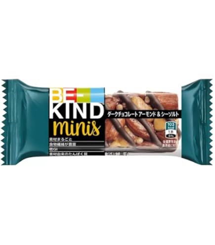BE-KIND ダークチョコレート アーモンド&シーソルト ミニバー 20g×18本