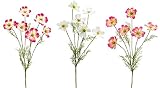 クラブパック12の人工ホワイトandピンクCoreopsis Sprays 31.5 "