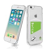 Cavor iPhone 6プラス/ iPhone 6SプラスケースiPhone 6 Plusのケースクリアカード収納アイフォンiPhone 6Sケースクリア5.5インチソフトカバー薄型透明TPU指紋防止落下防止傷防止軽量チー急速充電対応iPhone 6プラス/ iPhone 6Sプラス専用カバーiPhone 6Sプラス保護カバーiPhone 6 Plusの携帯カバー高透明エアクッション【透明】