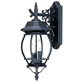 Acclaim 5152BK Chateau Collection 3-Light Wall Mount Outdoor Light Fixture, Matte Black [並行輸入品]