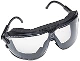 3M GoggleGear Safety Goggles, 16615-00000-10 Clear Lens, Black Frame, Medium (Pack of 1) by 3M