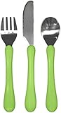 green sprouts by i play. Learning Cutlery Set Green [並行輸入品]