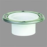 Open Closet Flange With Stainless Steel Ring-4X3 SS PVC CLOSET FLANGE (並行輸入品)