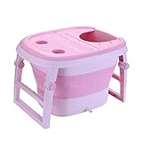 折りたたみ可能 バスタブ 子供 サイズを大きくする バスタブ 赤ちゃん パドリングプール 座っている 温度を保つ スーパー耐荷重,Pink
