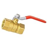 Fityle 高品質　真ちゅう素材　メスネジボールバルブ　配管用部品　継手　耐食性　G3/4インチNpt糸