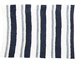 ベアフット ドリームス (Barefoot Dreams) ストライプ柄ベビーカー用ブランケット（ネイビー系） [並行輸入品]